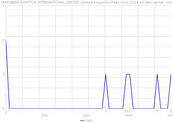 MARUBENI AVIATION INTERNATIONAL LIMITED (United Kingdom) Page visits 2024 