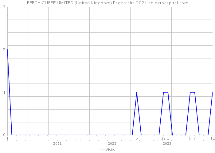 BEECH CLIFFE LIMITED (United Kingdom) Page visits 2024 