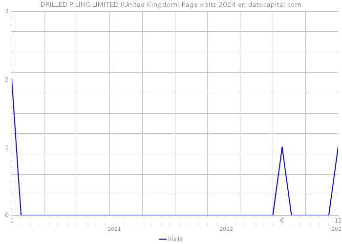 DRILLED PILING LIMITED (United Kingdom) Page visits 2024 
