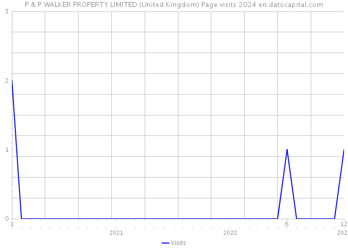 P & P WALKER PROPERTY LIMITED (United Kingdom) Page visits 2024 
