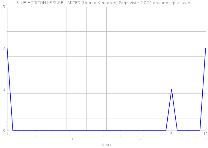 BLUE HORIZON LEISURE LIMITED (United Kingdom) Page visits 2024 