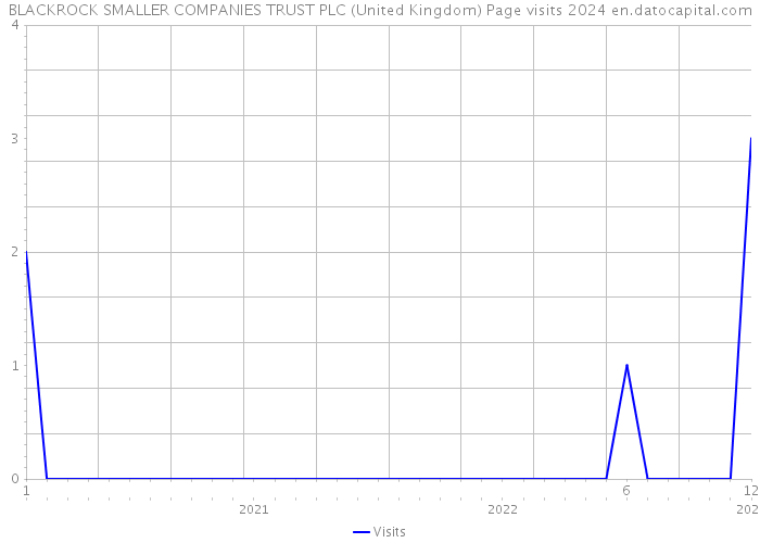 BLACKROCK SMALLER COMPANIES TRUST PLC (United Kingdom) Page visits 2024 