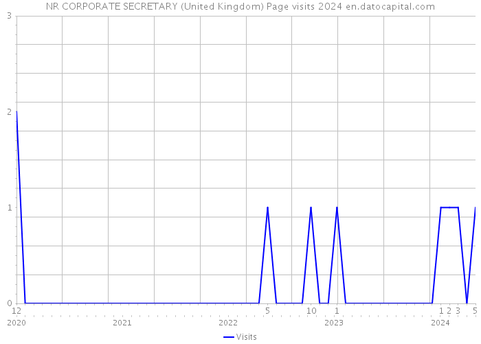 NR CORPORATE SECRETARY (United Kingdom) Page visits 2024 