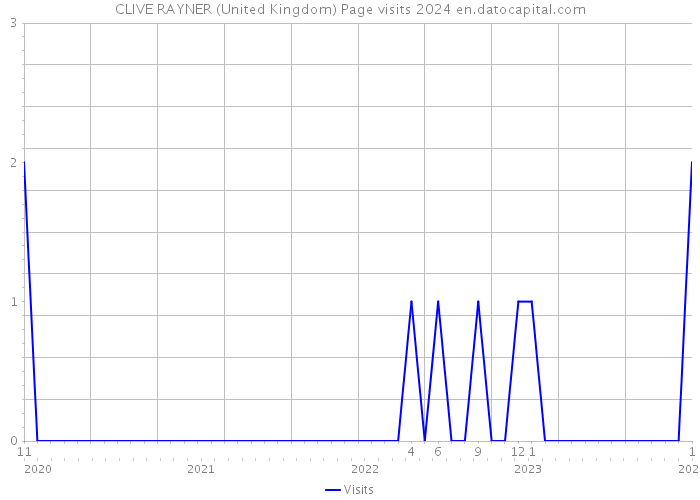 CLIVE RAYNER (United Kingdom) Page visits 2024 