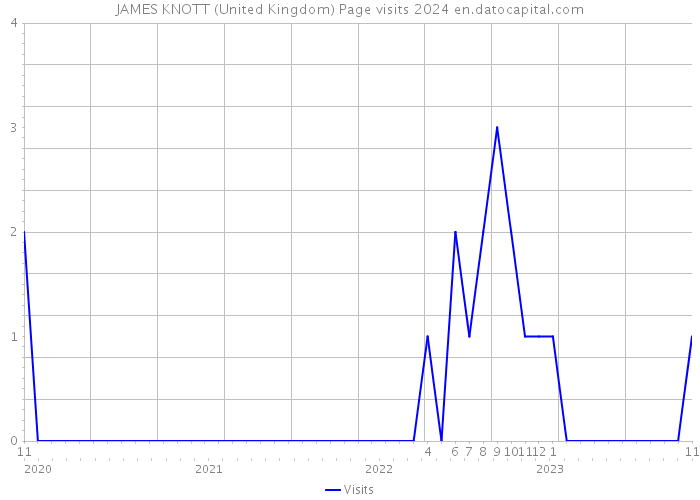 JAMES KNOTT (United Kingdom) Page visits 2024 