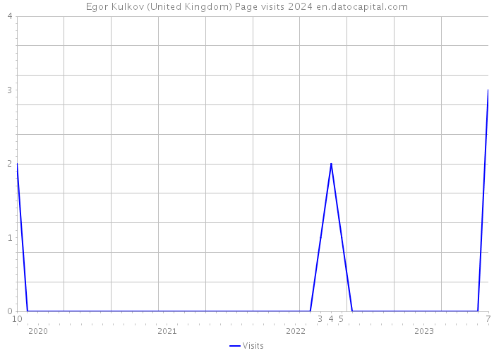 Egor Kulkov (United Kingdom) Page visits 2024 