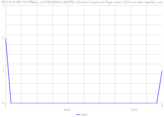 PRO PLAYER FOOTBALL (GATESHEAD) LIMITED (United Kingdom) Page visits 2024 