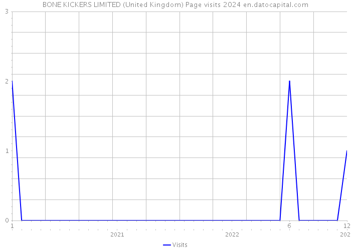 BONE KICKERS LIMITED (United Kingdom) Page visits 2024 