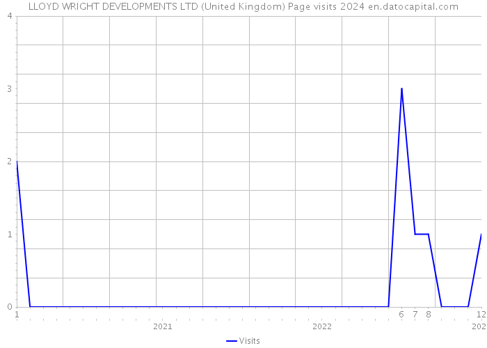 LLOYD WRIGHT DEVELOPMENTS LTD (United Kingdom) Page visits 2024 