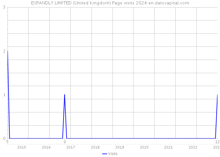 EXPANDLY LIMITED (United Kingdom) Page visits 2024 