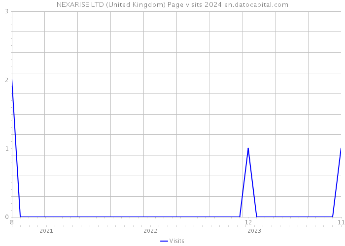 NEXARISE LTD (United Kingdom) Page visits 2024 
