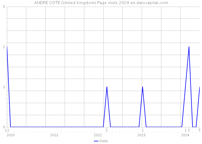 ANDRE COTE (United Kingdom) Page visits 2024 