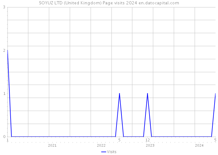 SOYUZ LTD (United Kingdom) Page visits 2024 