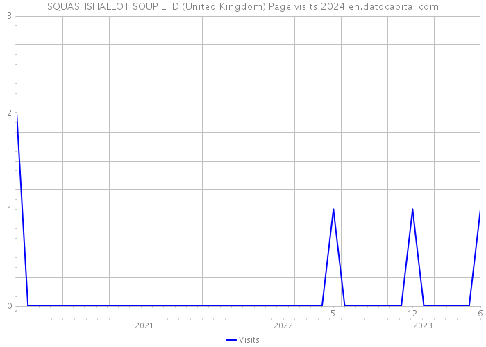 SQUASHSHALLOT SOUP LTD (United Kingdom) Page visits 2024 