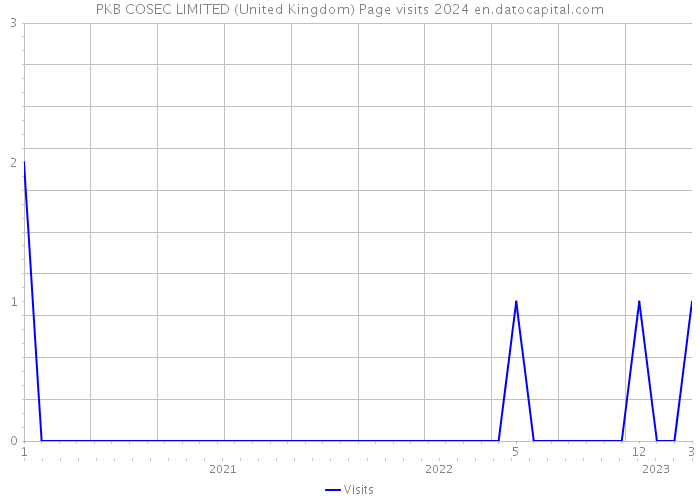 PKB COSEC LIMITED (United Kingdom) Page visits 2024 