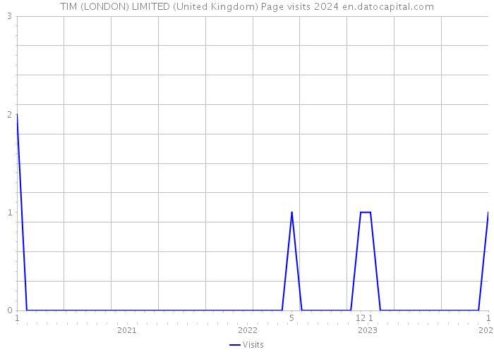 TIM (LONDON) LIMITED (United Kingdom) Page visits 2024 
