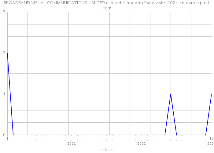 BROADBAND VISUAL COMMUNICATIONS LIMITED (United Kingdom) Page visits 2024 
