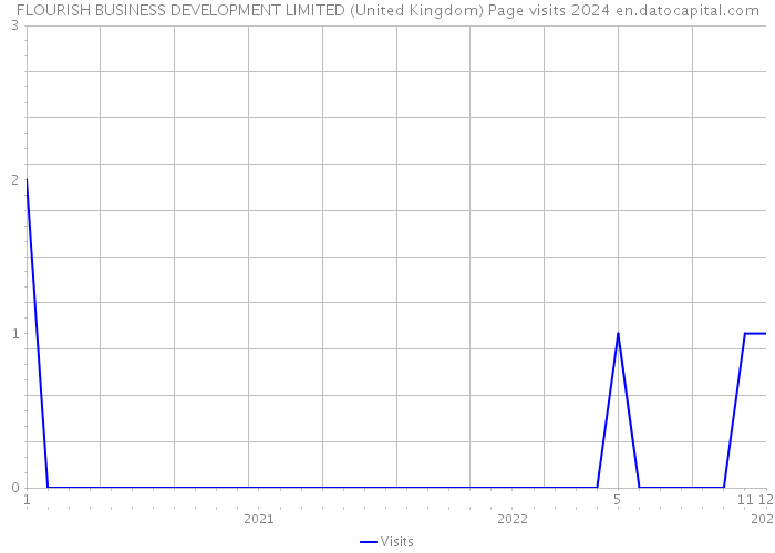 FLOURISH BUSINESS DEVELOPMENT LIMITED (United Kingdom) Page visits 2024 