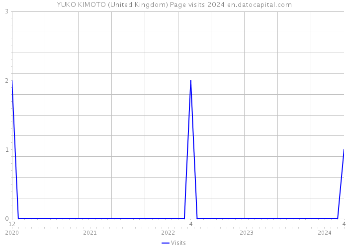 YUKO KIMOTO (United Kingdom) Page visits 2024 