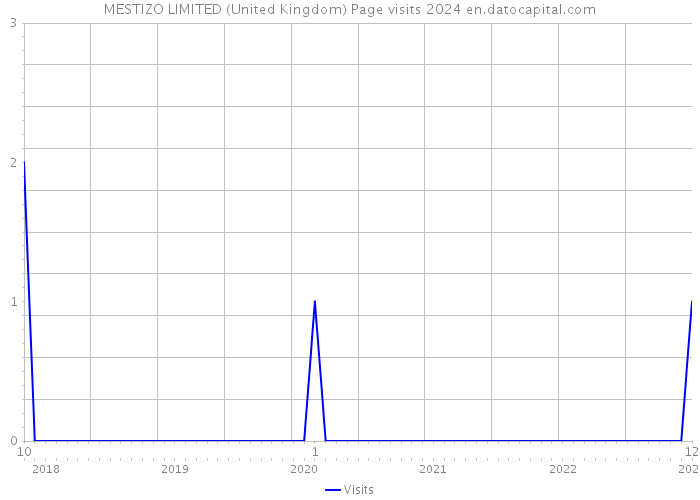 MESTIZO LIMITED (United Kingdom) Page visits 2024 
