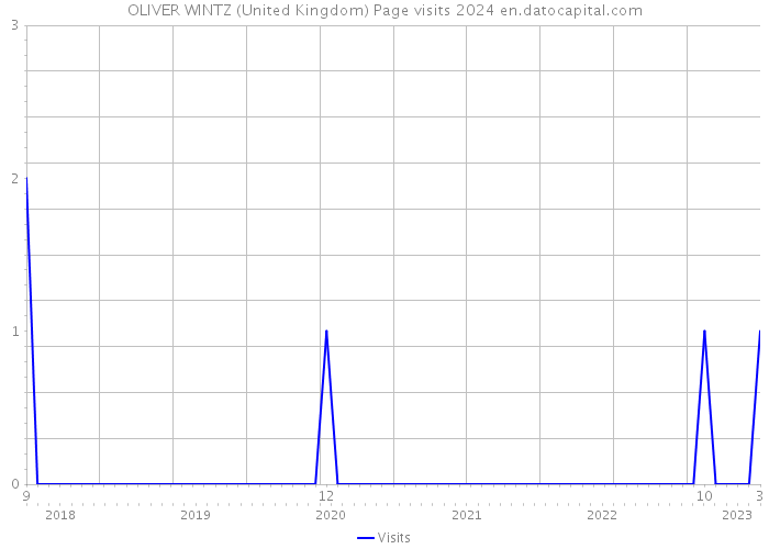 OLIVER WINTZ (United Kingdom) Page visits 2024 