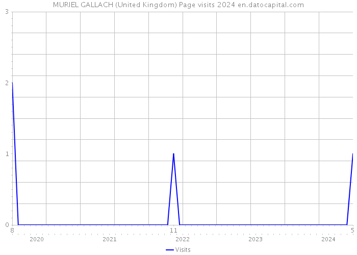 MURIEL GALLACH (United Kingdom) Page visits 2024 