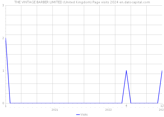 THE VINTAGE BARBER LIMITED (United Kingdom) Page visits 2024 