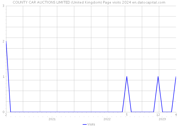 COUNTY CAR AUCTIONS LIMITED (United Kingdom) Page visits 2024 