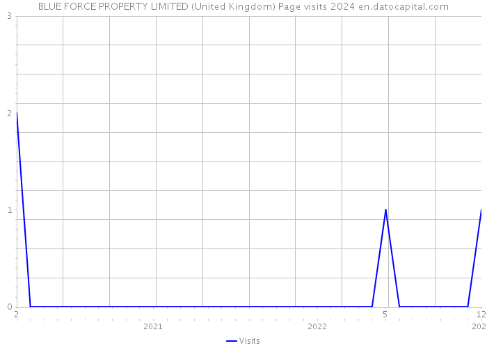 BLUE FORCE PROPERTY LIMITED (United Kingdom) Page visits 2024 