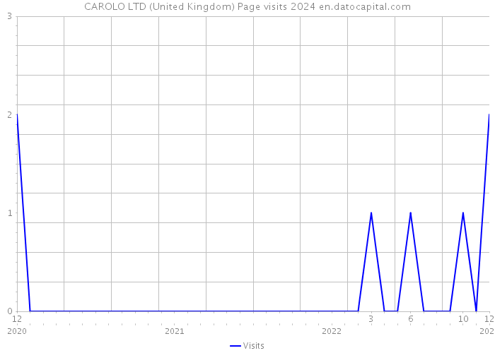 CAROLO LTD (United Kingdom) Page visits 2024 