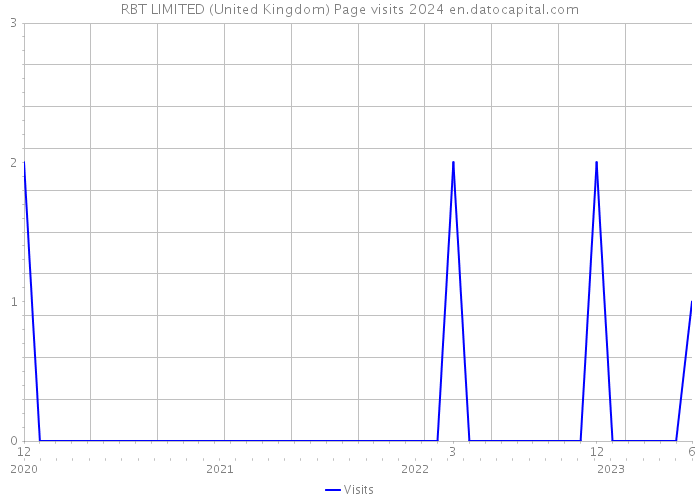 RBT LIMITED (United Kingdom) Page visits 2024 