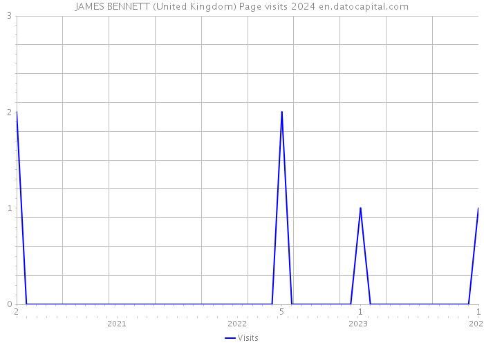 JAMES BENNETT (United Kingdom) Page visits 2024 