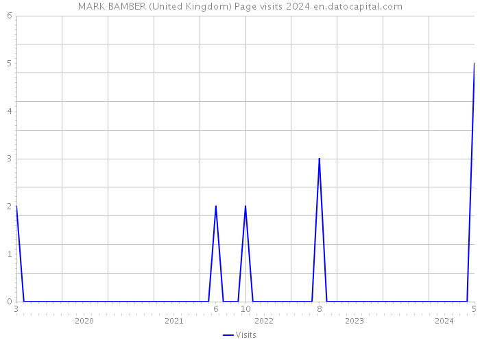 MARK BAMBER (United Kingdom) Page visits 2024 