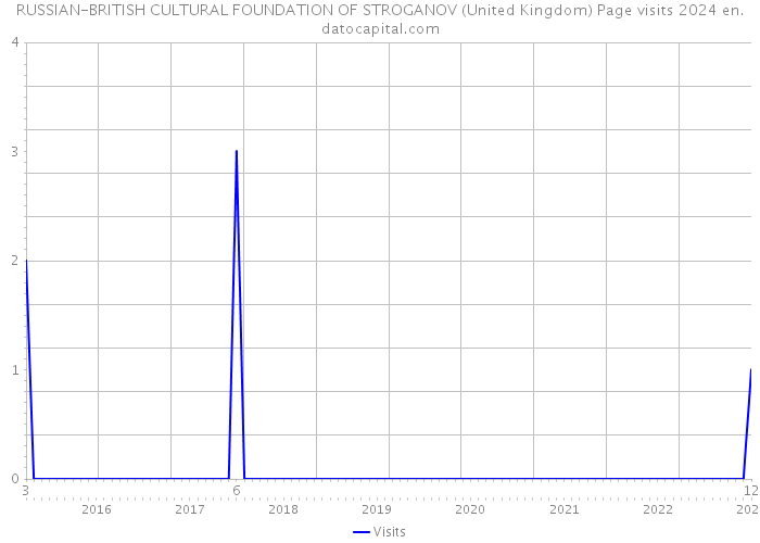 RUSSIAN-BRITISH CULTURAL FOUNDATION OF STROGANOV (United Kingdom) Page visits 2024 