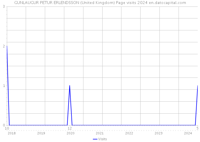 GUNLAUGUR PETUR ERLENDSSON (United Kingdom) Page visits 2024 