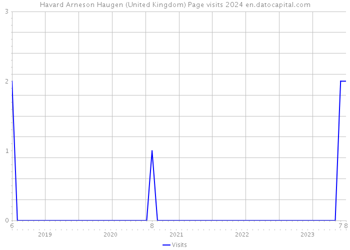 Havard Arneson Haugen (United Kingdom) Page visits 2024 