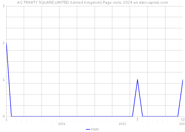 AG TRINITY SQUARE LIMITED (United Kingdom) Page visits 2024 