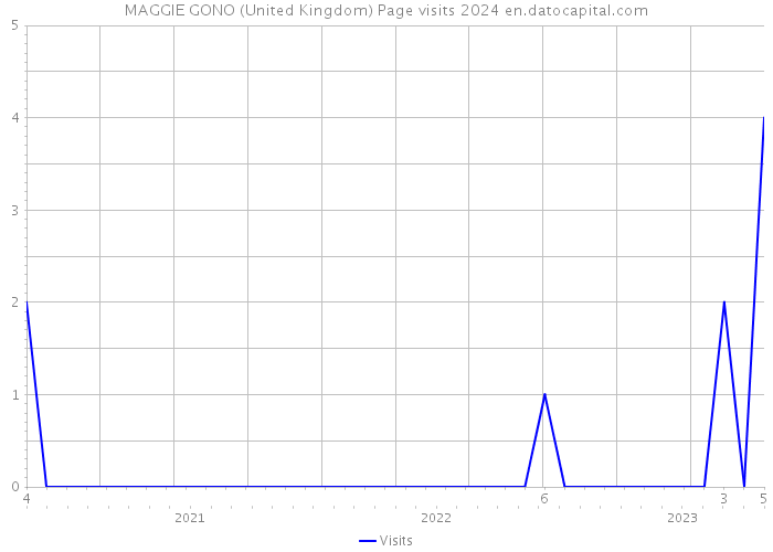 MAGGIE GONO (United Kingdom) Page visits 2024 