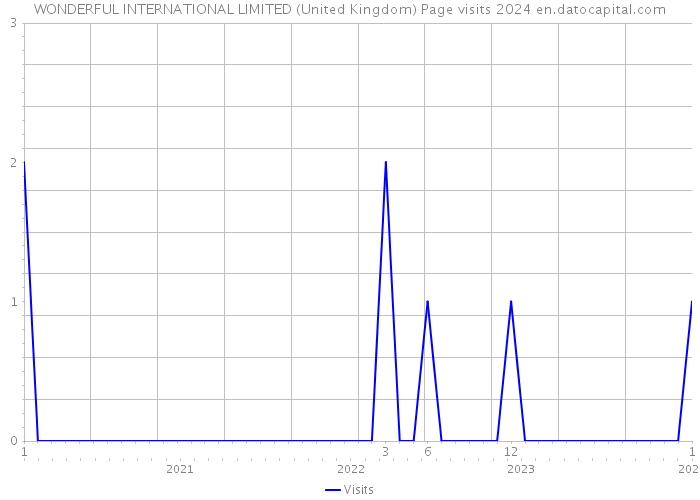 WONDERFUL INTERNATIONAL LIMITED (United Kingdom) Page visits 2024 