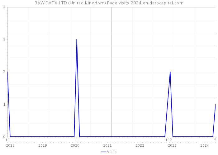 RAW DATA LTD (United Kingdom) Page visits 2024 