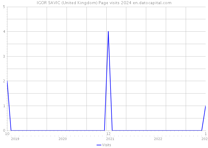 IGOR SAVIC (United Kingdom) Page visits 2024 