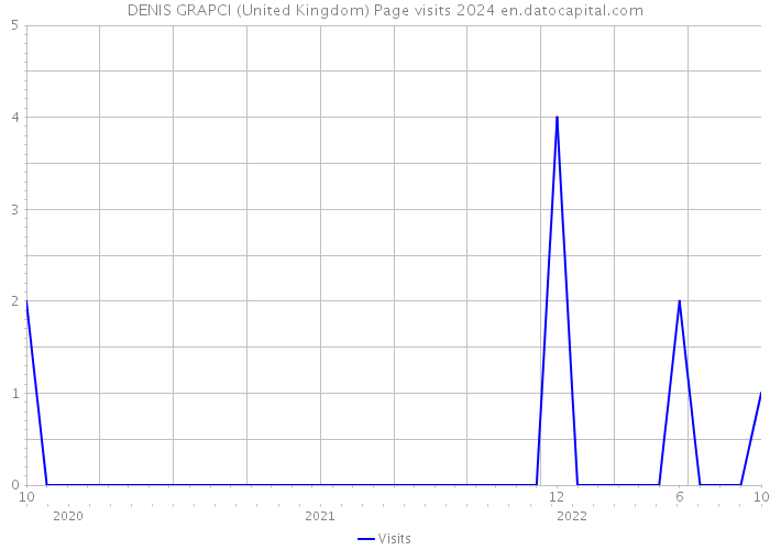 DENIS GRAPCI (United Kingdom) Page visits 2024 