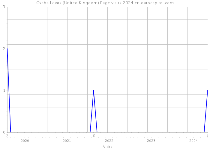Csaba Lovas (United Kingdom) Page visits 2024 