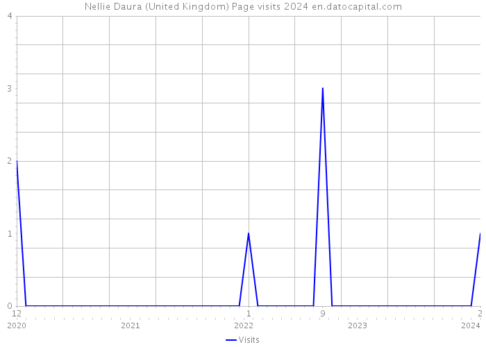 Nellie Daura (United Kingdom) Page visits 2024 
