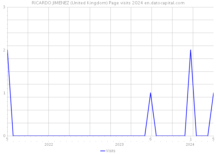 RICARDO JIMENEZ (United Kingdom) Page visits 2024 