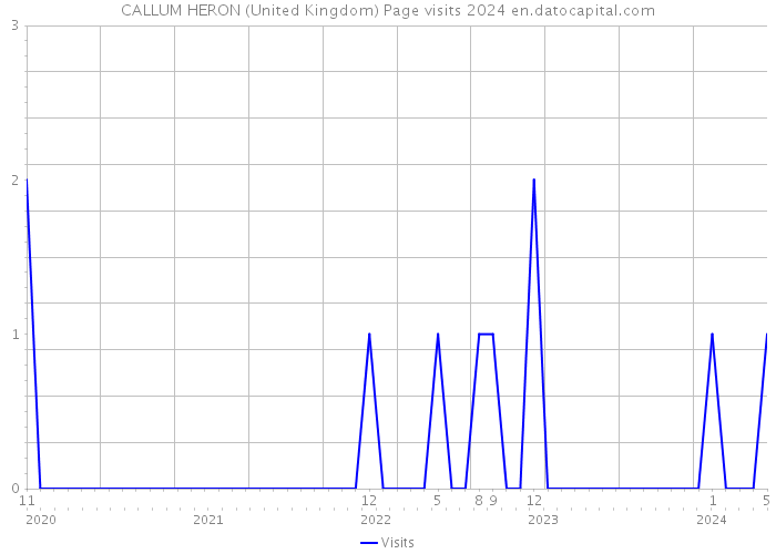 CALLUM HERON (United Kingdom) Page visits 2024 