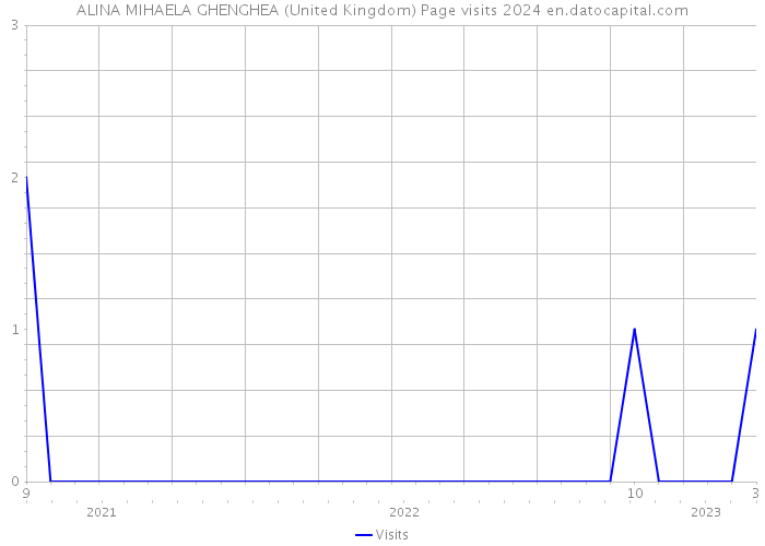 ALINA MIHAELA GHENGHEA (United Kingdom) Page visits 2024 