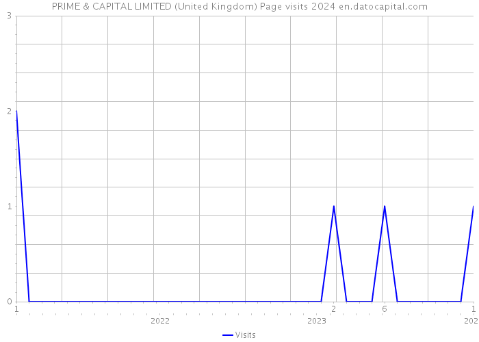 PRIME & CAPITAL LIMITED (United Kingdom) Page visits 2024 