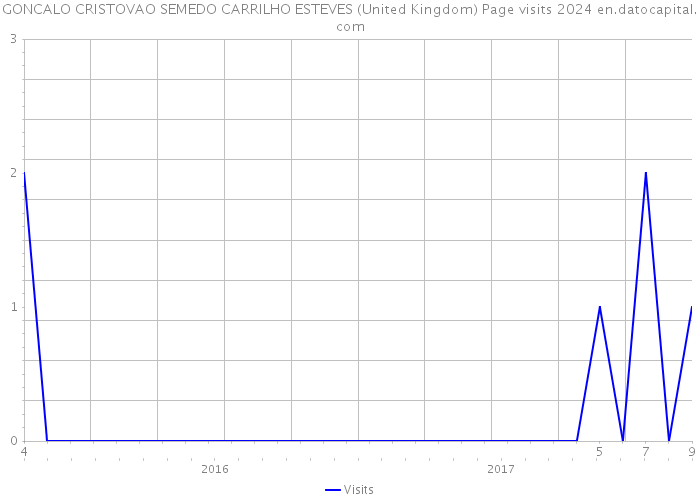 GONCALO CRISTOVAO SEMEDO CARRILHO ESTEVES (United Kingdom) Page visits 2024 