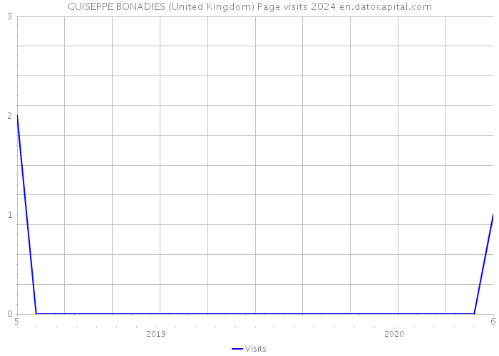 GUISEPPE BONADIES (United Kingdom) Page visits 2024 